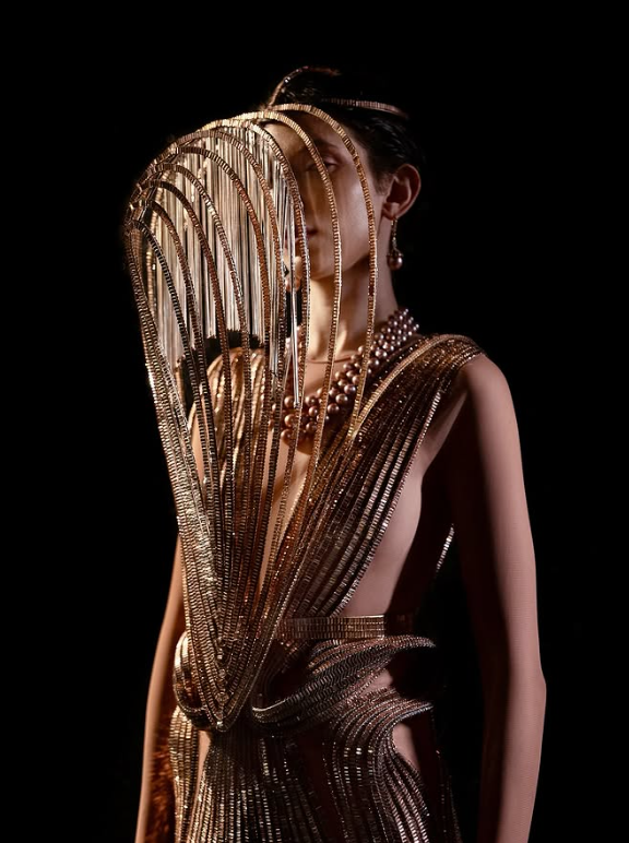 layered interactions -code Communicating in our body after adapting. Arcanum at India couture Week 2025